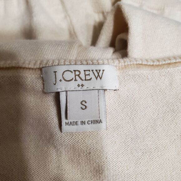 J. Crew Cream V-Neck Sweater (S) - Picture 5 of 5